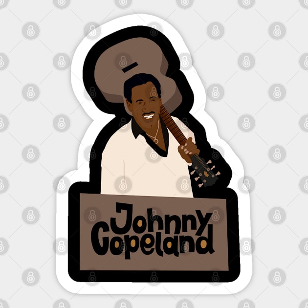 Johnny 'Clyde' Copeland - Blues Legend Tribute Sticker by Boogosh